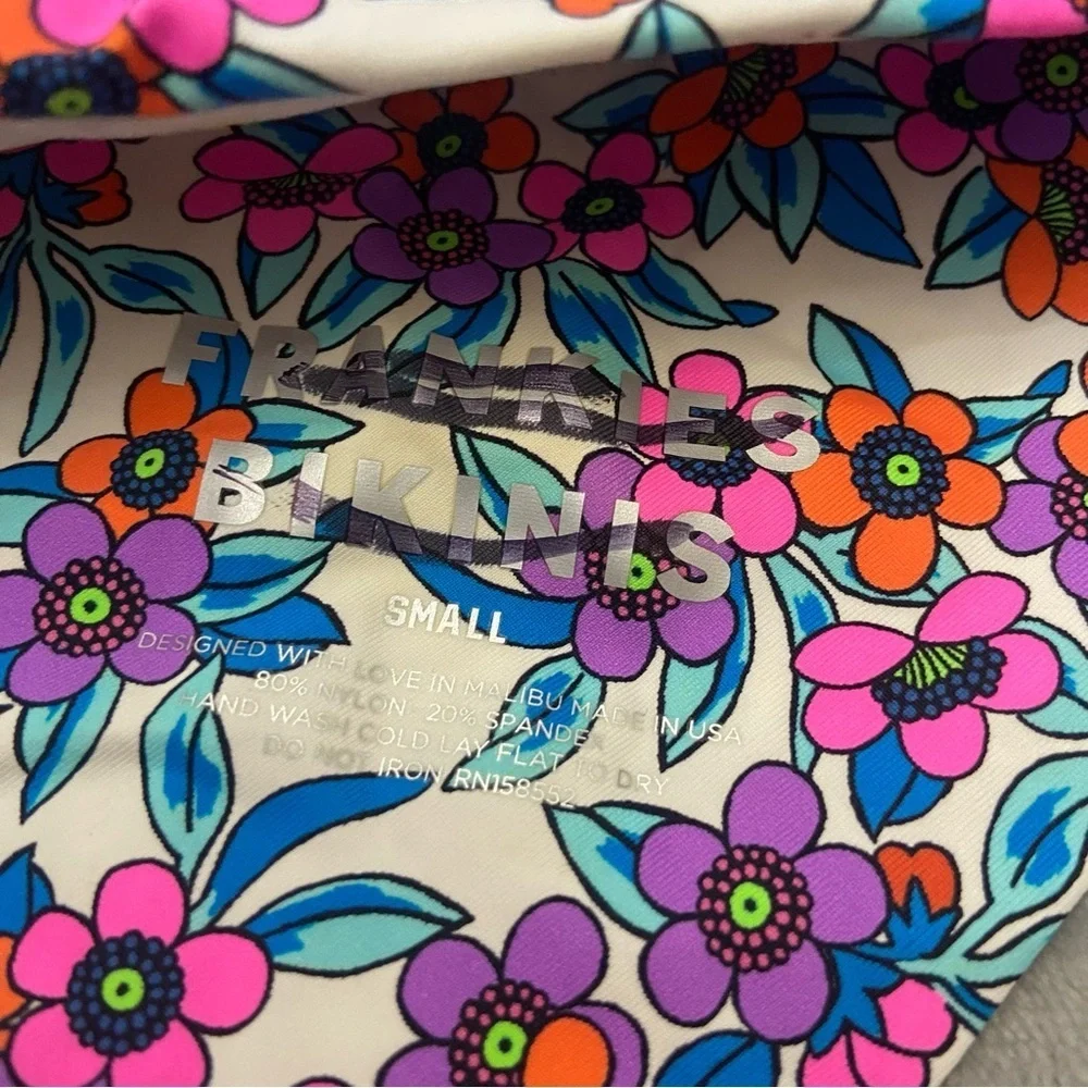 New! Frankie’s Bikinis Nick Bikini bottoms flower farm 24136